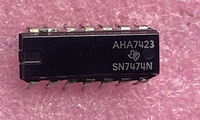 Texas Instruments SN7474N dual D flip-flop set/reset Integrated Circuit