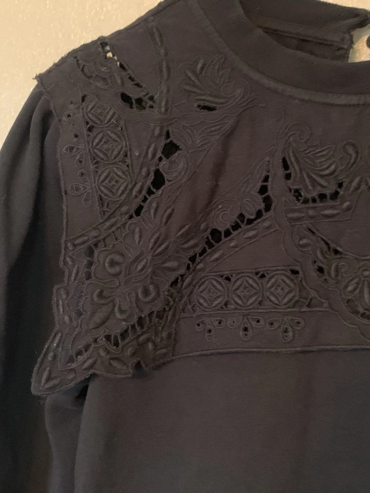 Sea New York Anita  Eyelet Sweatshirt Size XS - Image 3 of 4