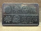 1973 "Star of Wonder" 1 Troy oz Silver Bar - .999 - Nicely Toned - Tarnished