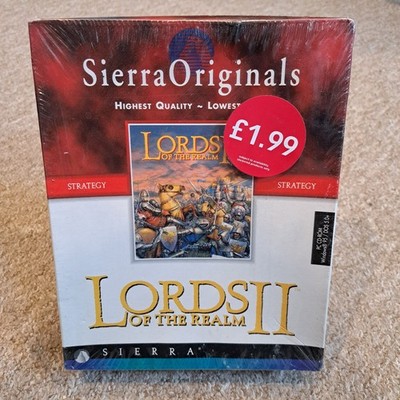 Lords of the Realm II Sierra Originals PC CD-ROM Big Box PC Spiel NEU SEALED