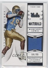 2015 Panini National Treasures College Materials /99 Marcedes Lewis #85 07wh