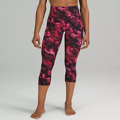 lululemon align high-rise crop 21'' Colour Intensity Pink Blossom Multi