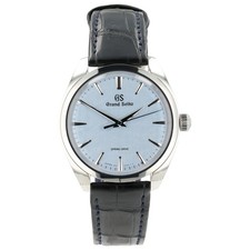 2025 Grand Seiko Omiwatari Blue Dial Steel 38.5 Manual Wind Mens Watch SBGY007