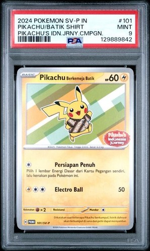 Pikachu graded PSA 9 for sale on eBay