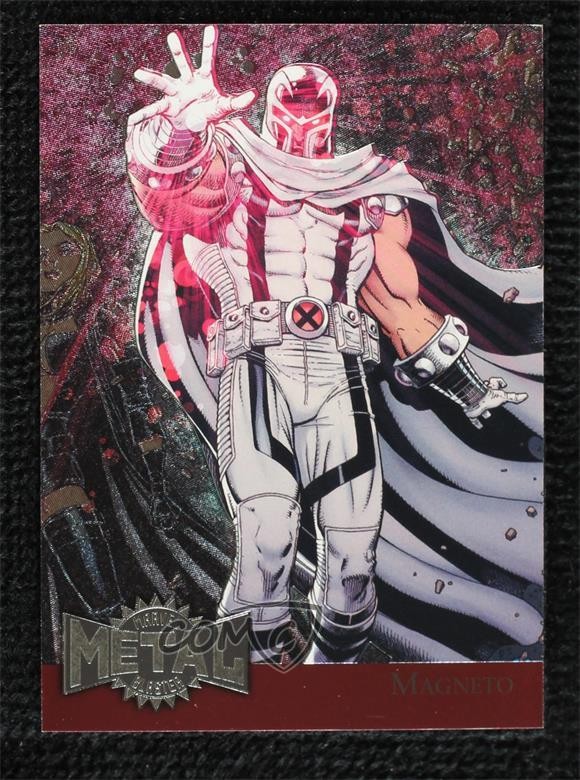 2015 Marvel Fleer Retro 1995 Fleer Metal Blaster Magneto #24 0kg8