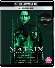 THE MATRIX ULTIMATE COLLECTION 4K UHD Blu-Ray 5 Film Set  (incl Animatrix) NEW
