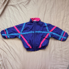 Vintage Colorblock Windbreaker Toddler Jacket Full Zip