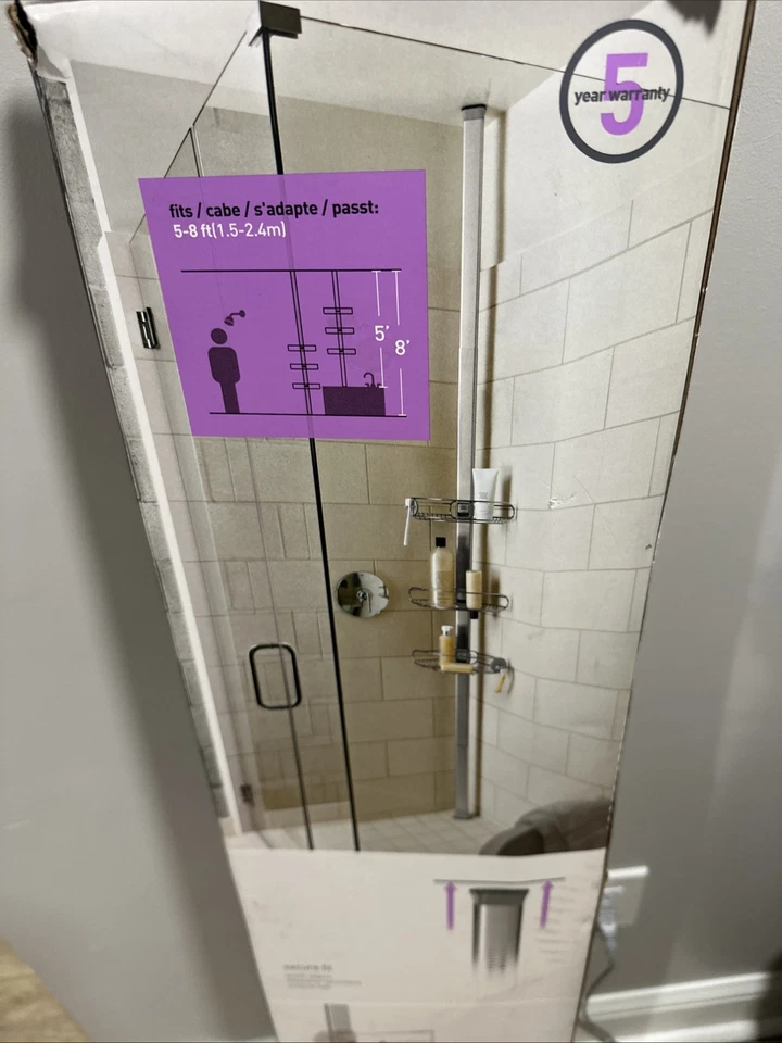 Caddy de tensão Simplehuman 8 pés #BT1109 - Imagem 3 de 4