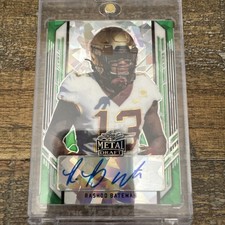 2021 Leaf Metal Rashod Bateman Rookie Auto /7 #PA-RB2 RC Ravens SP