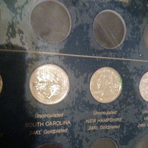 US Commemerative Gallery - 50 State Quarters 1999-2004 P 24kt. Gold-plated - Picture 3 of 3