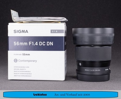 Sigma 56mm f1,4 DC DN  C  L Mount APS-C Top Zustand OVP