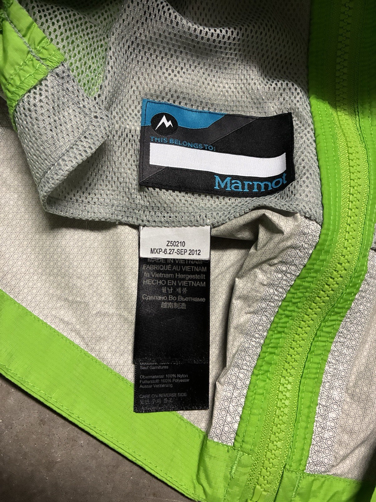Marmot Windbreaker Shell Jacket Lightweight, Gree… - image 10