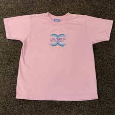 Vintage Sugar Shirt Mens L Pink Retro Logo Arrows Graphic T Shirt Made In USA
