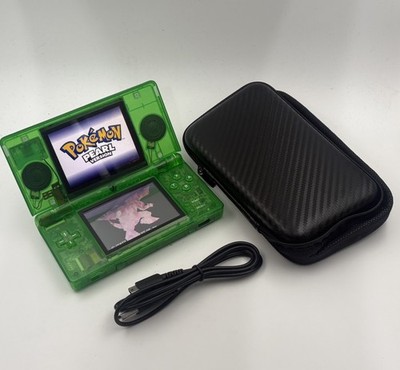 Custom Clear Green Nintendo DS Lite mit 50 Spielen! Konvolut Inkl Pokemon, Mario ++