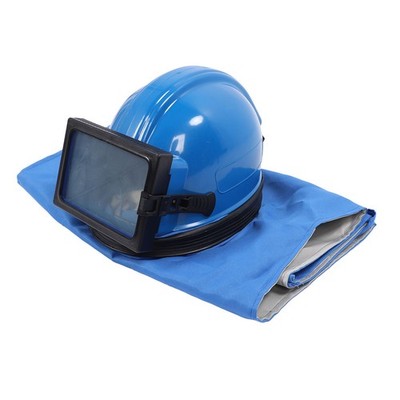 Sandblaster Helmet 1/4in Inlet 13mm Thread Protective Sand Blasting Hood Pro SET