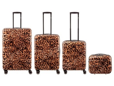 Franky PC13LEO 4er Koffer SET Spinner L/M/S/BC Leopard
