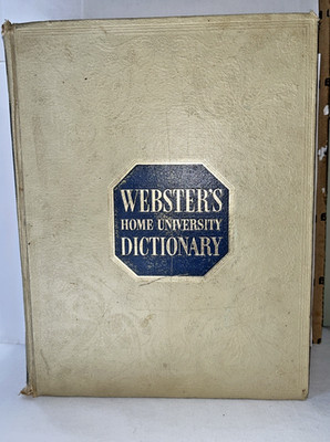 Webster's Home University Dictionary Large Type Ed Book 1969 Rand McNally HC