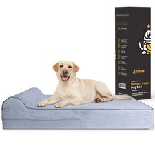 KOPEKS Orthopedic Memory Foam Dog Bed 7" Inch Thick Extra Large Dog Bed With ...