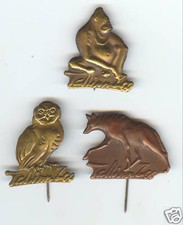Estonia Estonian Tallinn ZOO Old Pins Badges Set