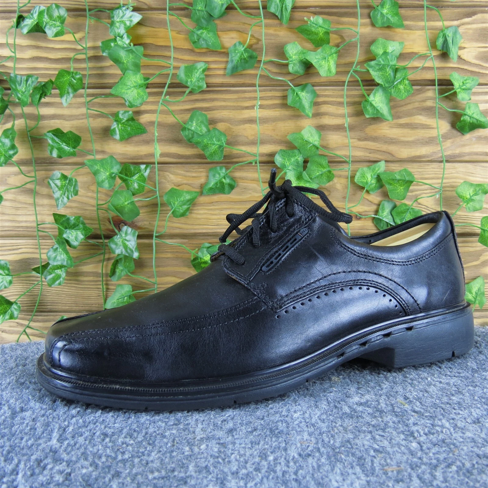 Clarks Uomo Derby Oxfords Derby Pelle Nera 10 Medium Usatoatamente Deli