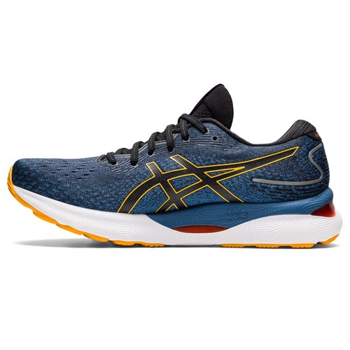 ASICS Men Gel Nimbus 24 Running Shoes Azure/Amber Size 7.5 D M - Picture 3 of 9