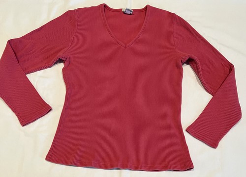 Old Navy Women’s Pink Long Sleeve Ribbed Top X-large XL