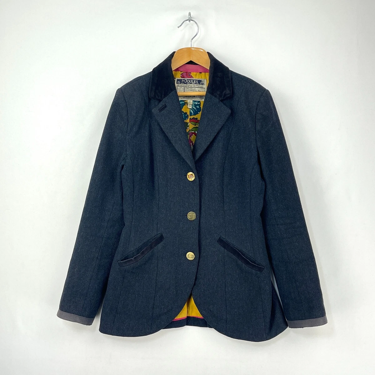 Joules blue tweed jacket sale