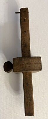 Vintage No. 62 Stanley Wooden Scribe Marking Guage 6''