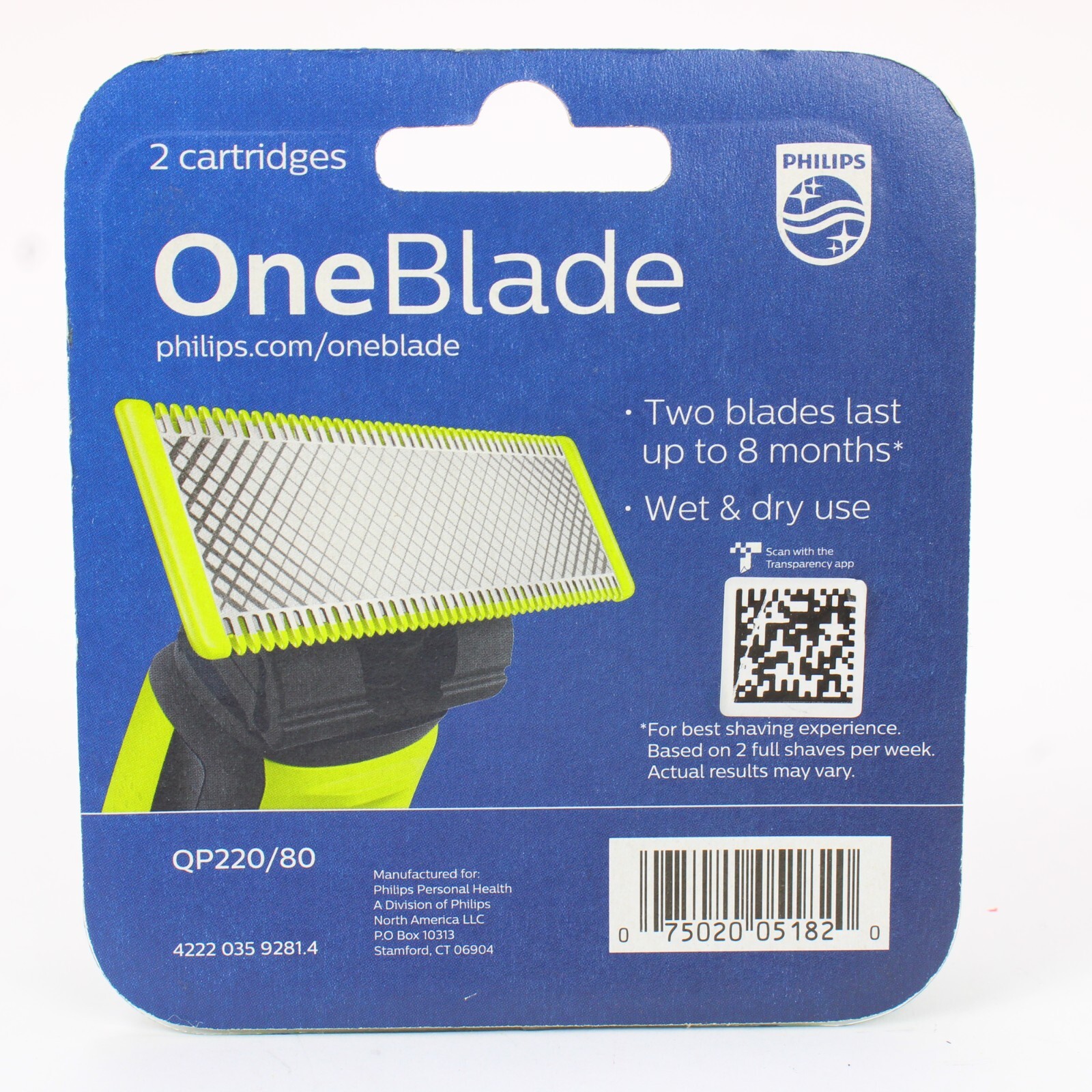 Philips Norelco OneBlade Replacement Blades 2 Pack eBay