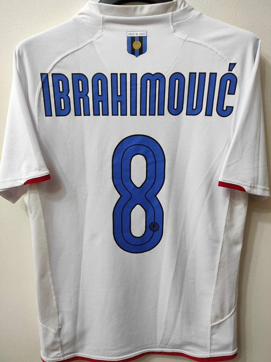 インテル07/08 100周年（H）長袖　#8 IBRAHIMOVIC 楽天市場】【フルパッチ付！】 07/08 インテル 100周年 #8 IBRAHIMOVIC