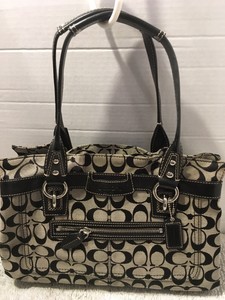 black coach satchel purse