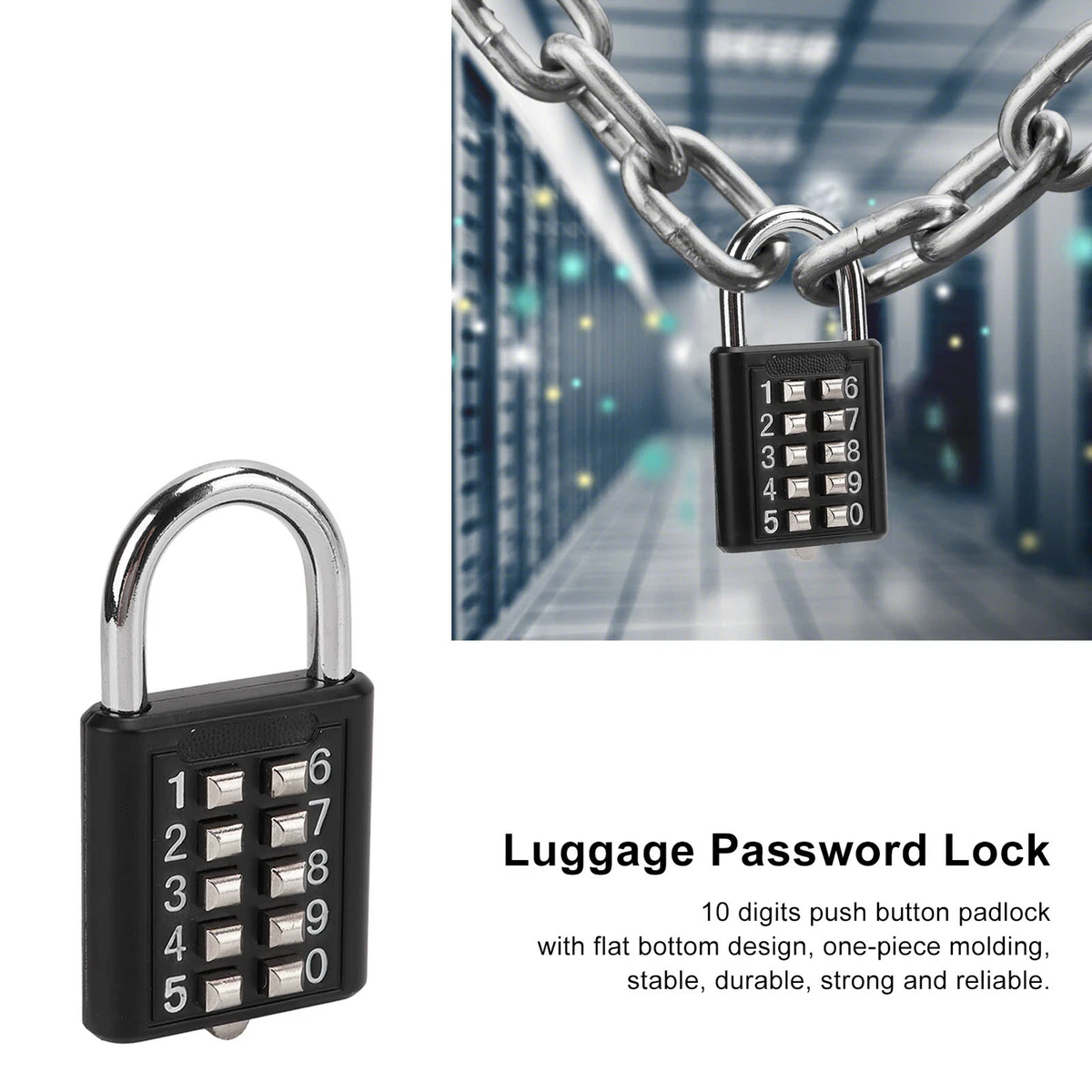Push button padlock new arrivals