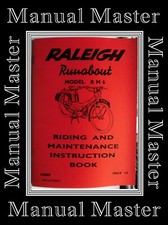 Raleigh RM6 Runabout Moped Riding & Maintenance Instruction Manual Booklet