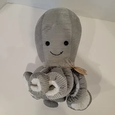 Little Toasties Stuffed Gray Octopus Heat Hug Winter Warmer Heating Pad Plush