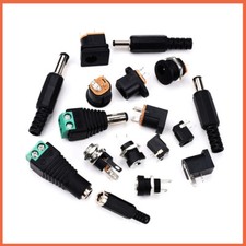 DC Power Connector Plug Socket Jack Female Male Panel Mount 1.3mm 2.1mm 2.5mm