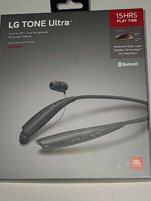 LG Tone Ultra Headset HBS-835 Bluetooth Stereo Headset JBL USED no  box