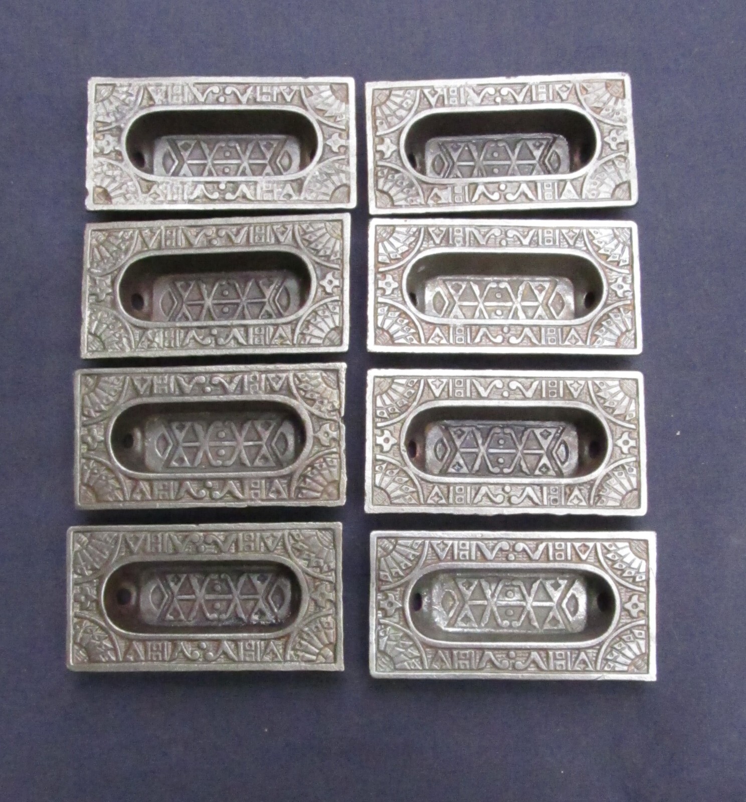 8 Cast Iron Eastlake Victorian Window Lifts Pocket Door Tool Box