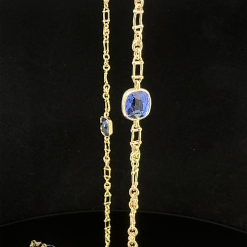 Edwardian 15ct yellow Gold Boulder Opal Necklet Circa 1910-1920s - Picture 9 of 9