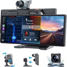 9.3 Portable Wireless Carplay Android Auto Ca...