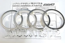 4x Rays Genuine Wheel Hub Centric Rings 65mm 56.1mm 65/56.1 Spigot Rings Ring