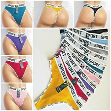 Tanga Tangas Deportivas Sexy Bragas 6/12 Ropa Interior 95% Algodón Ropa Activa 2135 S-XL