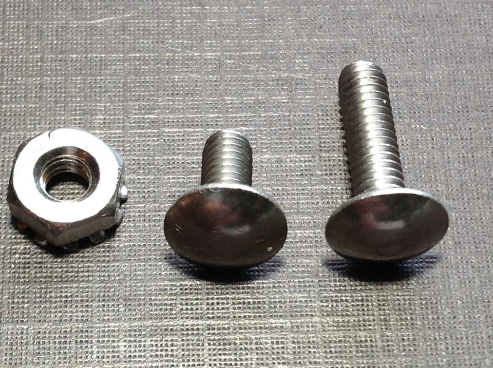 12p 8-32 x 3/8 y 12 piezas 8-32 x 5/8 rejilla inoxidable remache tornillos tuercas para Dodge  Foto 2 de 3