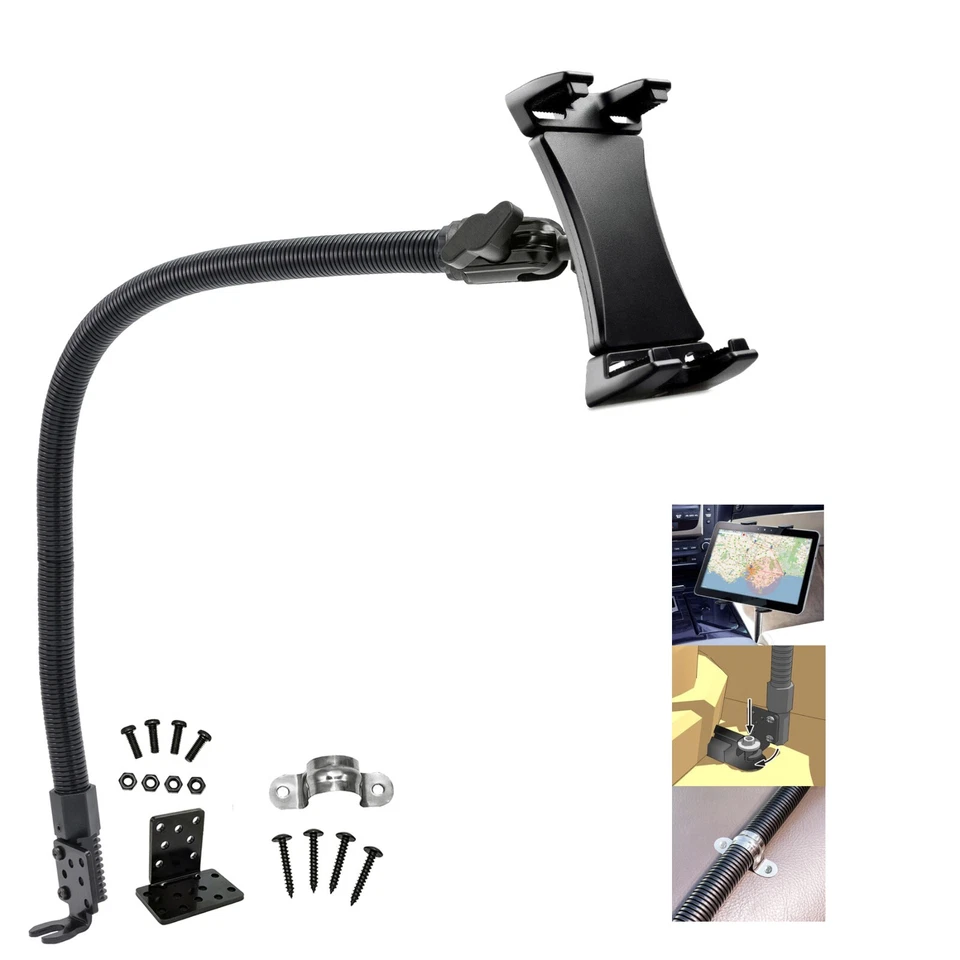 22" Heavy Duty ELD Car Truck Fleet Truck Floor Seat mount for iPad Tablet iPhone - Image 2 of 4
