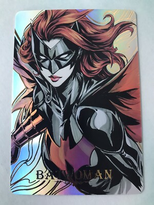 Marvel DC Bat Woman Super Hero CCG Role Model Character Holo Foil Card Red Hair