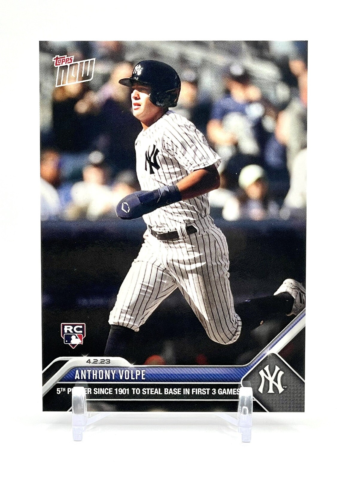 Anthony Volpe | 2023 MLB TOPPS NOW Card 31 | RC New York Yankees | SB in game 3