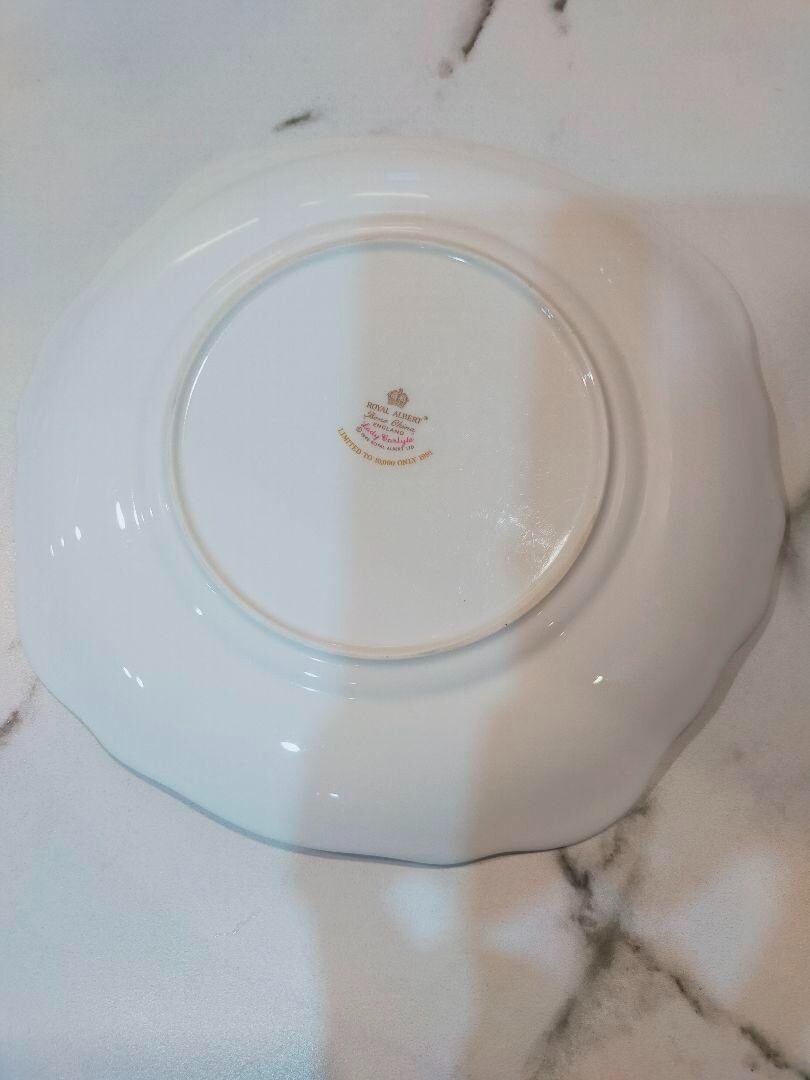 Royal Albert Lady Carlyle Plate 24cm Square floral pattern Bone