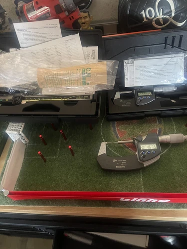 Lot Of  2 Mitutoyo  Digimatic Micrometer And 1 Caliper  See Pictures