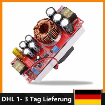 1800W DC DC Spannungswandler 40A Boost Modul mit Lüfter und Konstantstrom