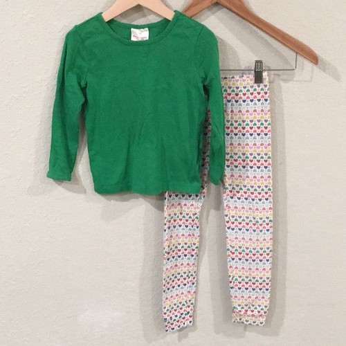 Hanna Andersson Gap Girls Sz 4/5 Heart Pajama Set 100% Cotton l
