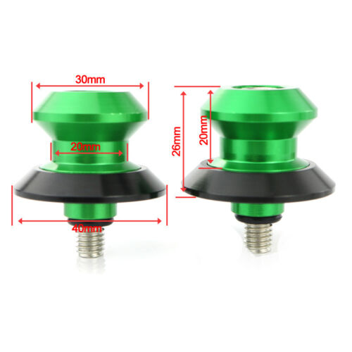 Tornillos CNC deslizadores basculantes carretes deslizantes aptos para 2003-2009 Kawasaki ZZR600 - Imagen 6 de 29